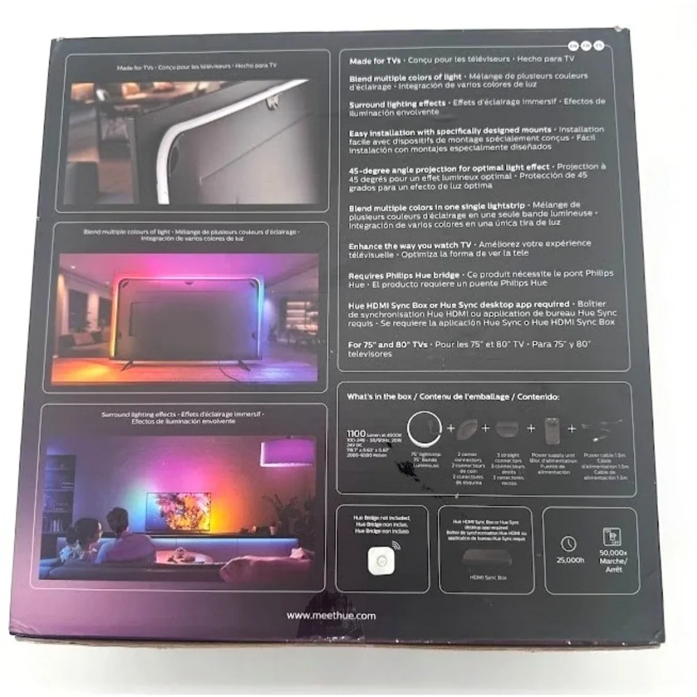 Philips Hue Play Gradient Lightstrip for a 75